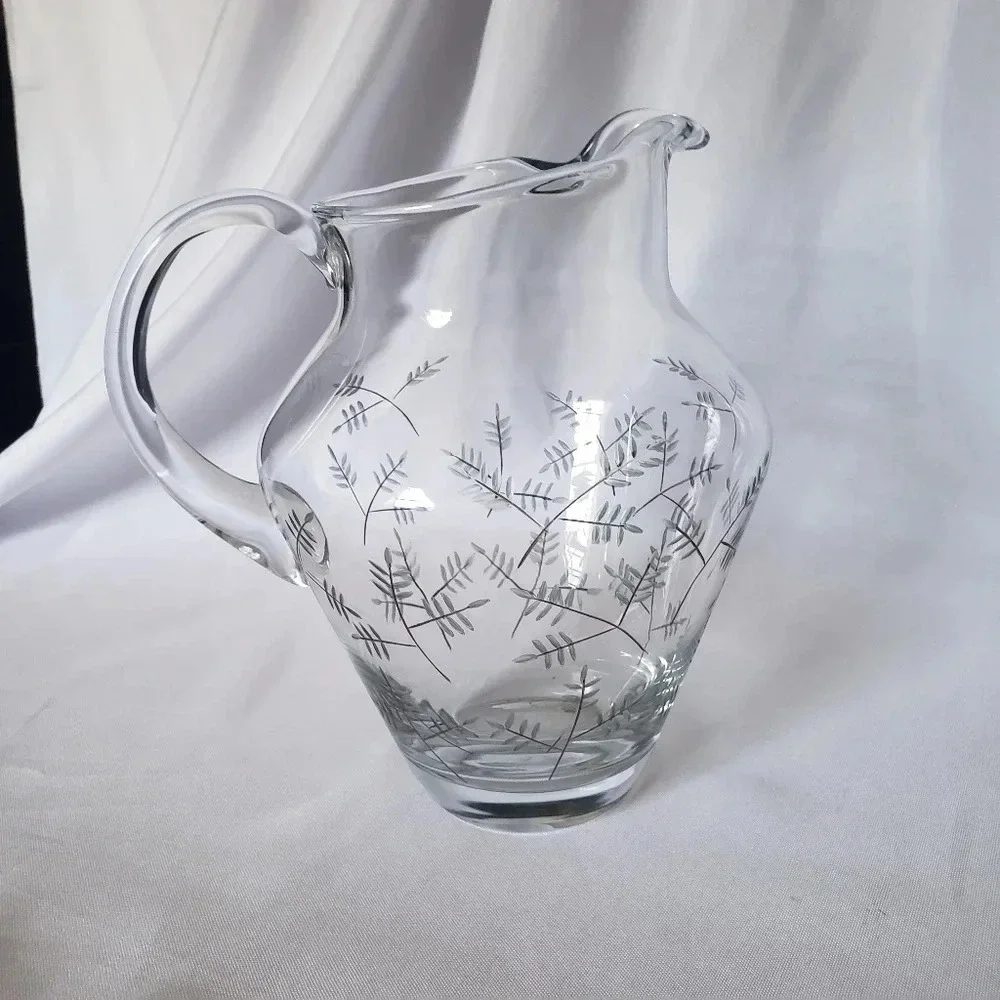 -Noritake crystal pitcher